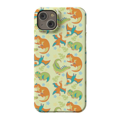 Funky Dinosaur Friends Pattern Phone Case