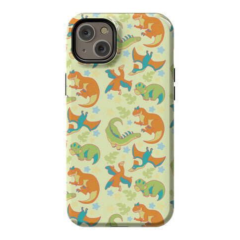 Funky Dinosaur Friends Pattern Phone Case