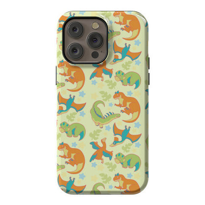 Funky Dinosaur Friends Pattern Phone Case