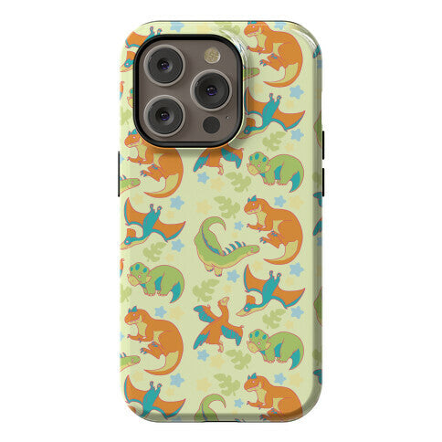 Funky Dinosaur Friends Pattern Phone Case