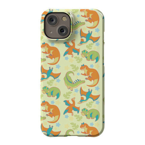 Funky Dinosaur Friends Pattern Phone Case