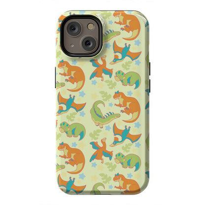 Funky Dinosaur Friends Pattern Phone Case