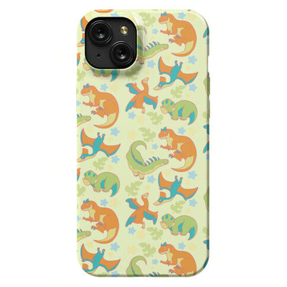 Funky Dinosaur Friends Pattern Phone Case