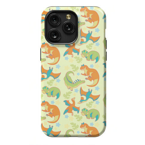 Funky Dinosaur Friends Pattern Phone Case