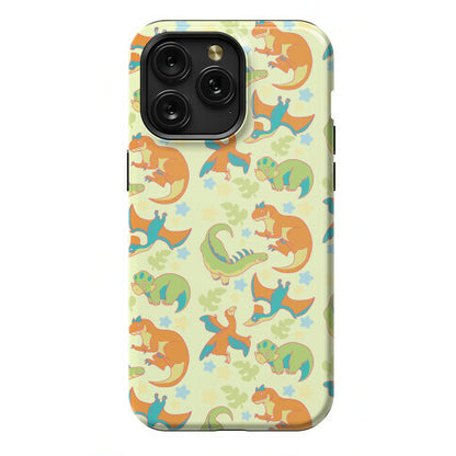 Funky Dinosaur Friends Pattern Phone Case