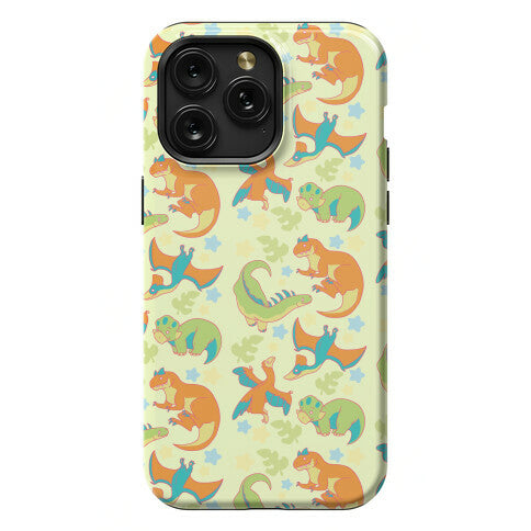 Funky Dinosaur Friends Pattern Phone Case
