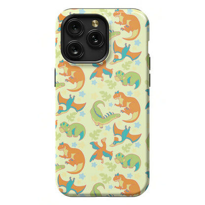 Funky Dinosaur Friends Pattern Phone Case