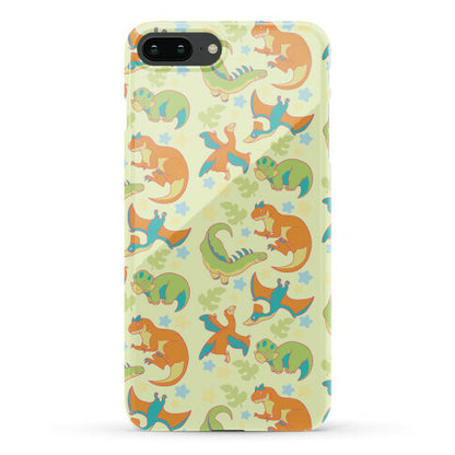 Funky Dinosaur Friends Pattern Phone Case