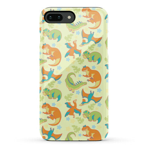 Funky Dinosaur Friends Pattern Phone Case