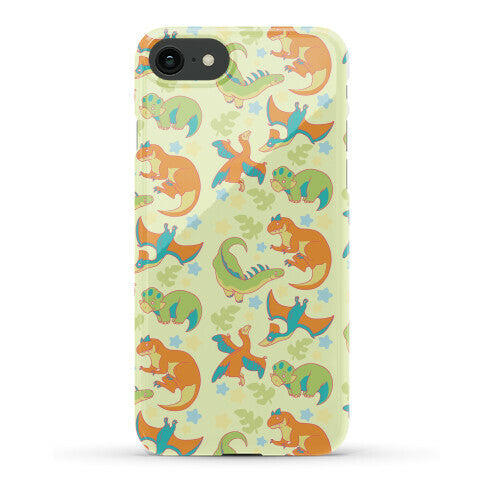 Funky Dinosaur Friends Pattern Phone Case