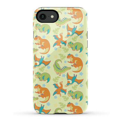 Funky Dinosaur Friends Pattern Phone Case