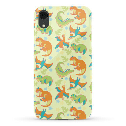 Funky Dinosaur Friends Pattern Phone Case
