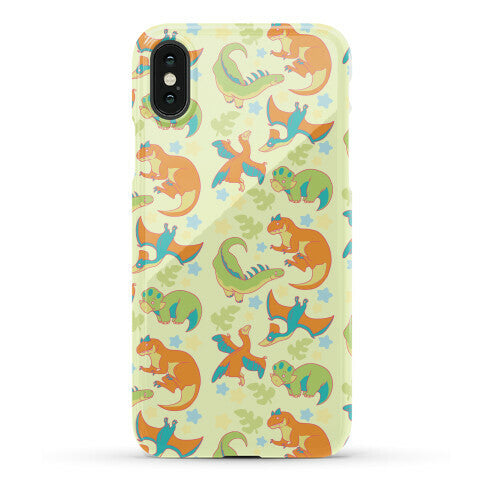 Funky Dinosaur Friends Pattern Phone Case