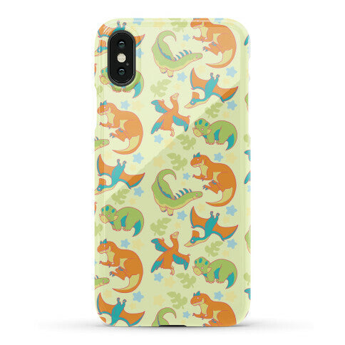 Funky Dinosaur Friends Pattern Phone Case