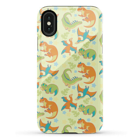 Funky Dinosaur Friends Pattern Phone Case