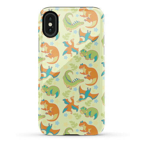 Funky Dinosaur Friends Pattern Phone Case