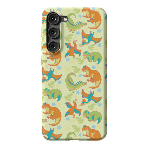 Funky Dinosaur Friends Pattern Phone Case