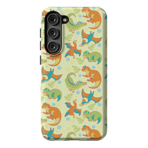 Funky Dinosaur Friends Pattern Phone Case