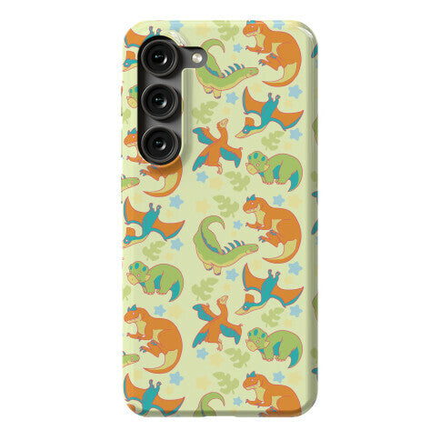 Funky Dinosaur Friends Pattern Phone Case