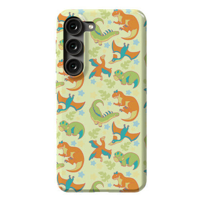 Funky Dinosaur Friends Pattern Phone Case