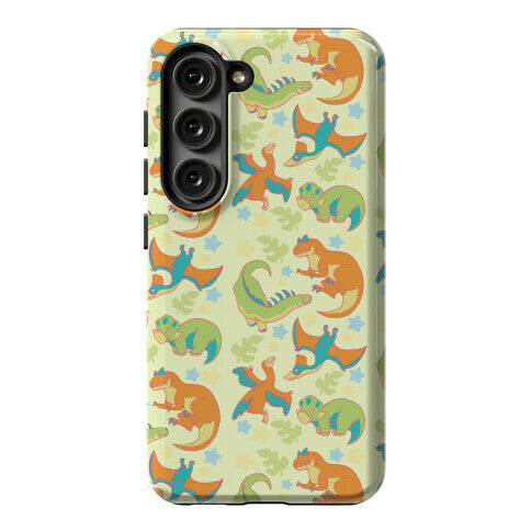 Funky Dinosaur Friends Pattern Phone Case