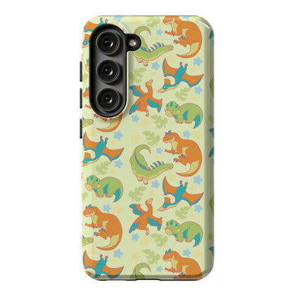 Funky Dinosaur Friends Pattern Phone Case