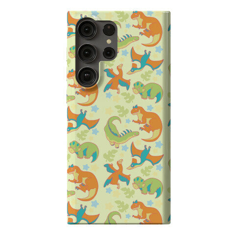 Funky Dinosaur Friends Pattern Phone Case