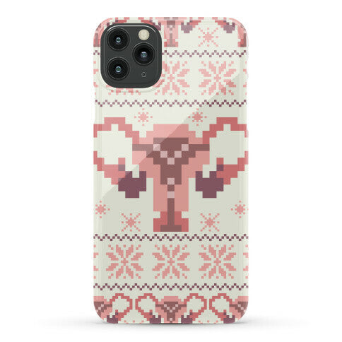 Uterus Sweater Pattern Phone Case