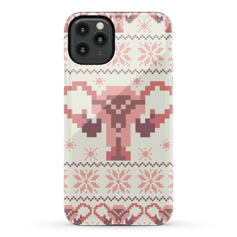 Uterus Sweater Pattern Phone Case