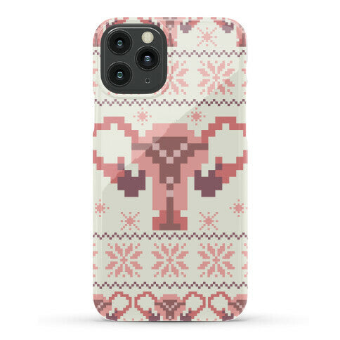 Uterus Sweater Pattern Phone Case