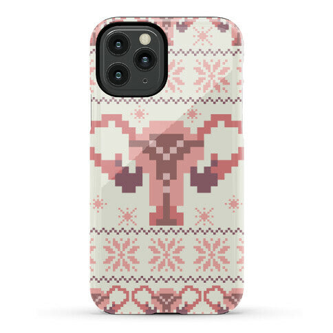 Uterus Sweater Pattern Phone Case