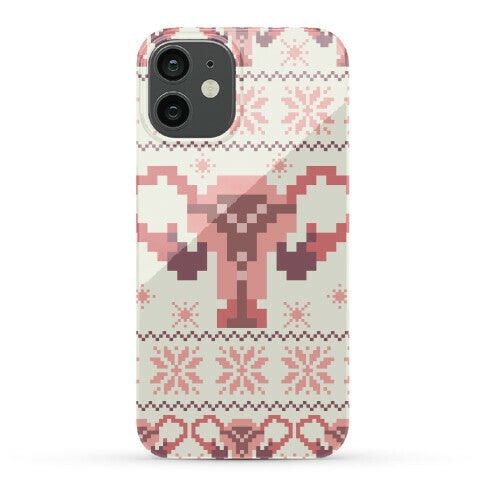 Uterus Sweater Pattern Phone Case