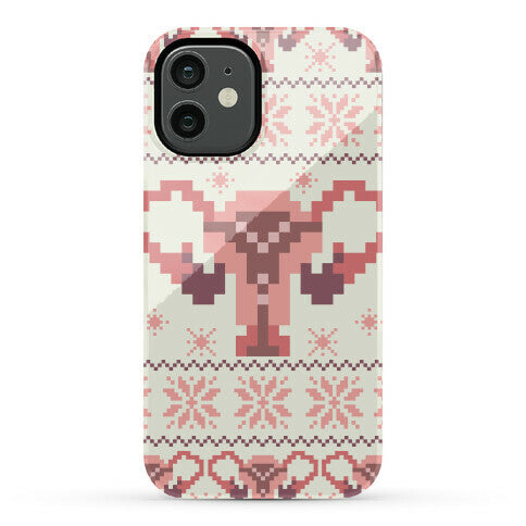 Uterus Sweater Pattern Phone Case