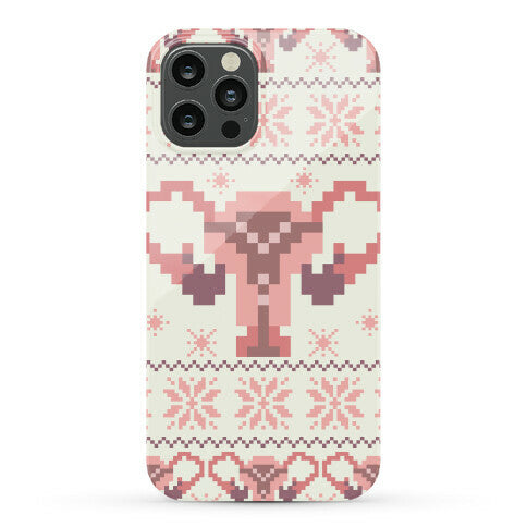 Uterus Sweater Pattern Phone Case