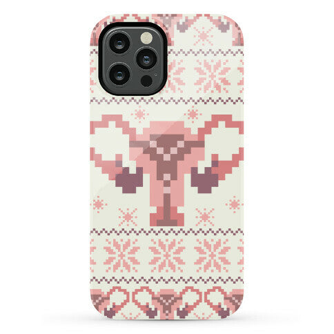 Uterus Sweater Pattern Phone Case