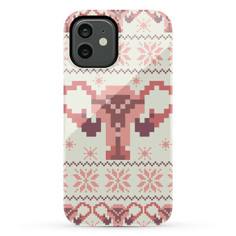 Uterus Sweater Pattern Phone Case
