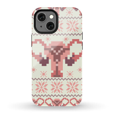 Uterus Sweater Pattern Phone Case