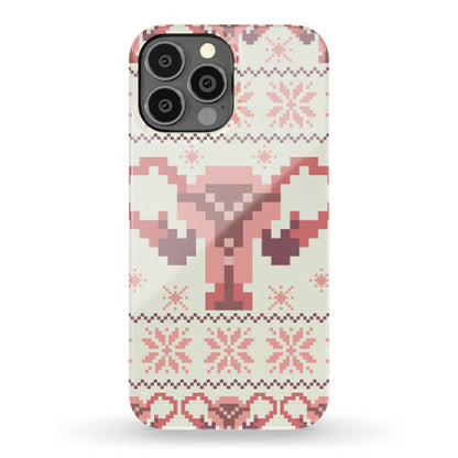 Uterus Sweater Pattern Phone Case