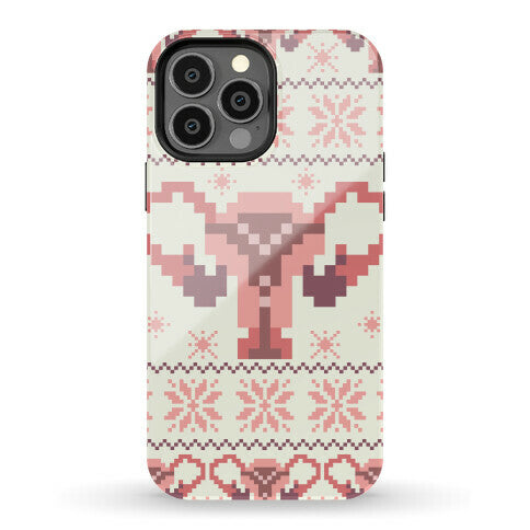 Uterus Sweater Pattern Phone Case
