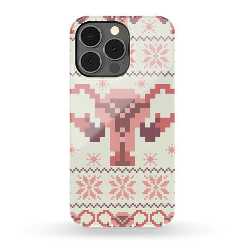 Uterus Sweater Pattern Phone Case