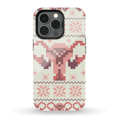 Uterus Sweater Pattern Phone Case