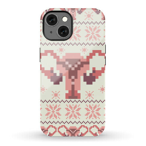 Uterus Sweater Pattern Phone Case