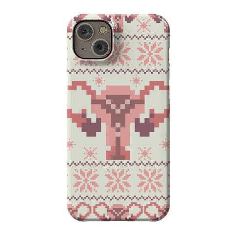 Uterus Sweater Pattern Phone Case