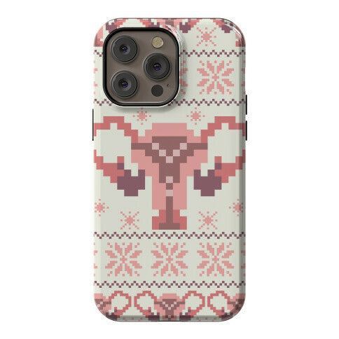 Uterus Sweater Pattern Phone Case