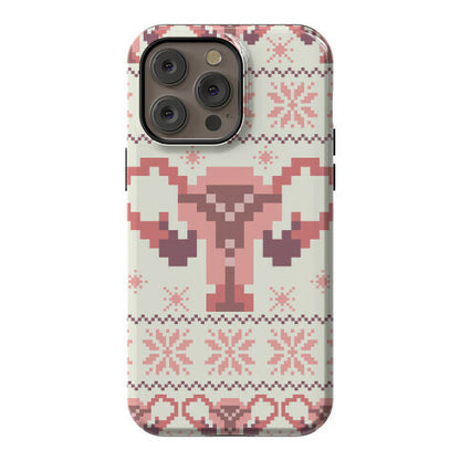 Uterus Sweater Pattern Phone Case