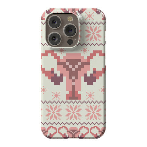 Uterus Sweater Pattern Phone Case