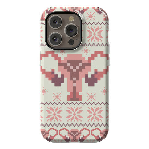 Uterus Sweater Pattern Phone Case