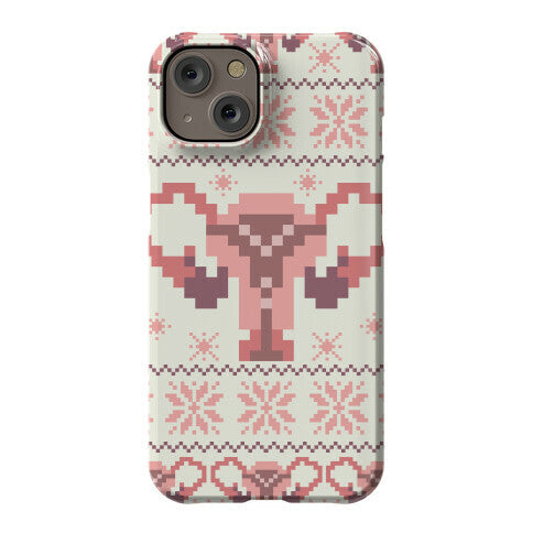 Uterus Sweater Pattern Phone Case