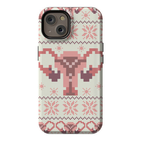 Uterus Sweater Pattern Phone Case