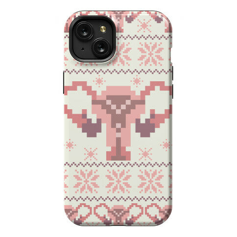 Uterus Sweater Pattern Phone Case